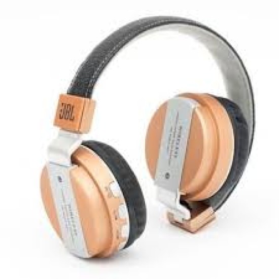 AURICULAR JB55 SEM FIO STEREO COM BLUETOOTH BAIXO EXTRA COR DOURADO